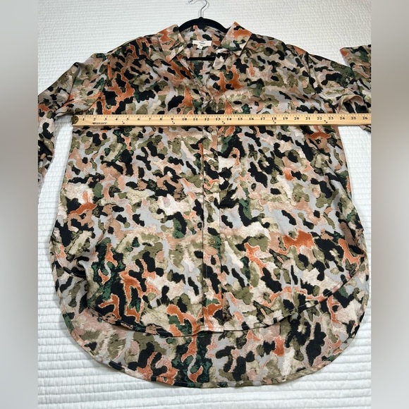 Entro Earth Tone Print Fall Blouse. Size Small. #fall #weartowork #career - Picture 5 of 8